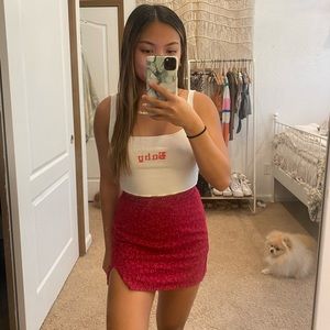 Princess Polly Red Skirt